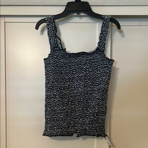 Chic Navy and White Tank Top